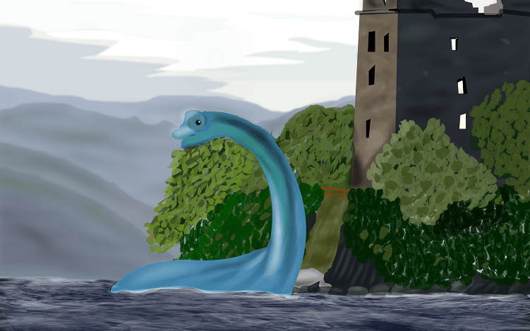 The Loch Ness Monster - an illustration