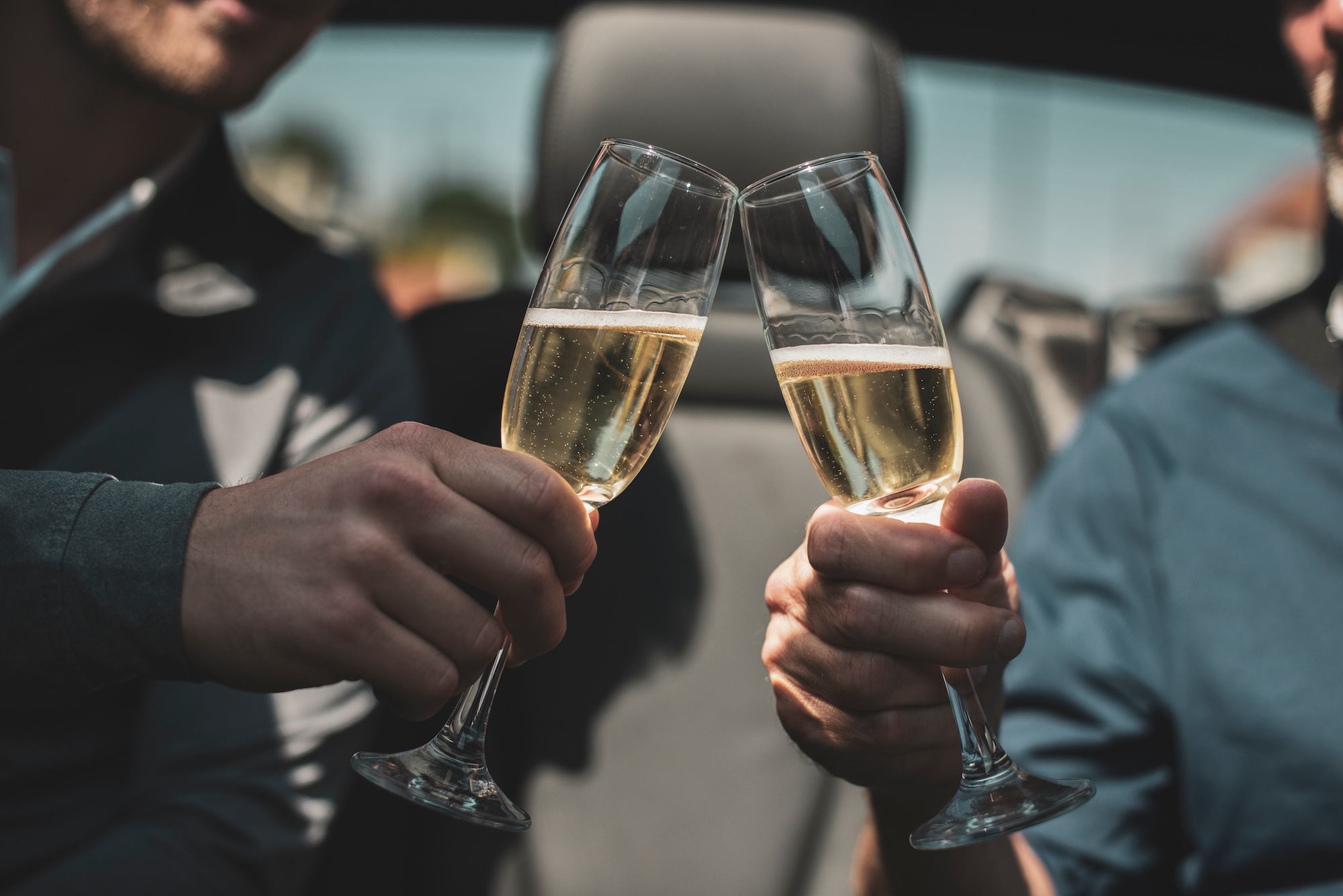 A toast with champagne 